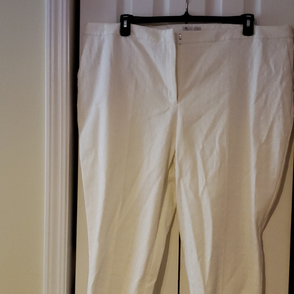Embossed pants